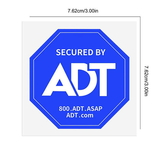 Waterproof Security Sticker for Window Warning ADT Window Sticker Waterproof Material Sticker Decal for Hotel Home Store And